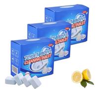 Tablettes Nettoyantes Puissantes Pour Cuvettes De WC - Détartrant Intensif - Nettoyant Effervescent Sans Contact - Désodorisant Pour Toilettes (3 boîtes)