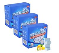 Tablettes nettoyantes puissantes pour cuvettes de WC,Détartrant intensif,Nettoyant WC à mousse effervescente et parfum frais longue durée, Désodorisant pour toilettes (3 boîte)