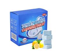 Tablettes nettoyantes puissantes pour cuvettes de WC,Détartrant intensif,Nettoyant WC à mousse effervescente et parfum frais longue durée, Désodorisant pour toilettes (1 boîte)