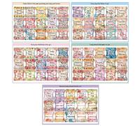 Tablettes pour livres bibliques, onglets pour pages bibliques - Grandes étiquettes bibliques laminées de style bohème | 5 feuilles d'autocollants pour la Bible alphabet - Accessoires d'étude biblique