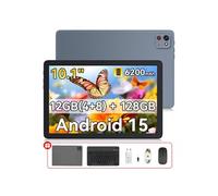 Tablettes Tactiles TAB 65 10.1" Octa core 128Go 6200mAh Android 15 WIFI GPS Gris avec Clavier