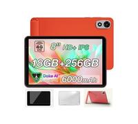 Tablettes Tactiles ZENO 1 Orange : 8" ,6Go+256Go+2To, 6000mAh, Android 15, Dual SIM 4G, GPS,Téléphone Portable-337g