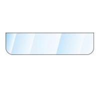 Tablettes verre sablée 2 coins arrondis 60 x 15 cm - MOTTEZ - B148FSA