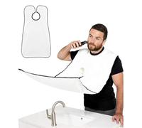 Tablier À Barbe Coupe Tablier De Coupe De Cheveux Réutilisable Pour Les Hommes Parfait Pour Le Rasage, Teinture De Cheveux, Perming, Barbier Et Usage Domestique (Blanc)