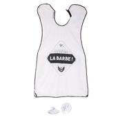 COSMETIC CLUB Tablier barbe et moustache SC29279 résistant, facile à nettoyer 110x70 cm Blanc