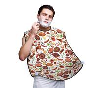 Tablier à barbe pour homme - Attrape-cheveux pour la cuisine, barbecue, barbe, attrape-cheveux pour évier, cape antiadhésive pour le rasage pour le toilettage des hommes, accessoires avec 2 ventouses