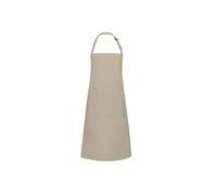 Tablier Ã bavette avec boucle et poche Karlowsky Basic Beige TU