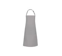 Tablier Ã bavette avec boucle et poche Karlowsky Basic Gris TU