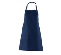 Tablier à Bavette avec Poche Latérale - Marine-Bleu - 75 CM