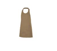 Tablier Ã bavette boutonnÃ© Velilla Beige 75x80 cm