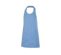 Tablier Ã bavette boutonnÃ© Velilla Bleu 75x80 cm