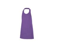 Tablier Ã bavette boutonnÃ© Velilla Violet 75x80 cm