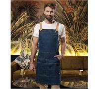 Tablier Ã bavette en jean femme Karlowsky Style urbain Bleu TU