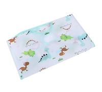 Tablier à manches longues, tablier de dessin pour enfants confortable col rond pour l'alimentation des aliments pour la cuisine pour manger(Dinosaure bleu, 100 mètres)