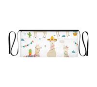 Tablier à taille blanche lama tendance pour femmes hommes avec 3 poches design imperméable, blanc lama tendance, taille unique, Blanc lama tendance, taille unique