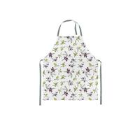 Tablier de cuisine en coton 70 x 85 cm avec motif olives - Taille unique pour hommes et femmes - Tablier à bavette pour cuisiner, pâtisserie, barbecue, barbecue - Tablier méditerranéen blanc vert