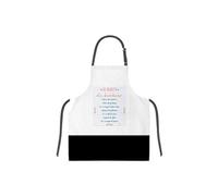 Tablier adulte à nouer - Recette bonheur en coton