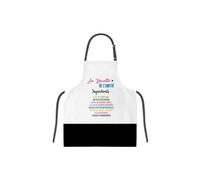 Tablier adulte à nouer - Recette de l'amitié - Hauteur 78 cm - Largeur 68 cm
