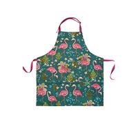 Tablier Adultes en coton décoré Allen - Flamants Roses - Hauteur 78 cm - Largeur 69 cm