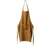 Tablier Ajustable avec Poche 70x85cm Lin Lavé Coloris Caramel - MARGAUX - ALTOBUY Marron G
