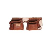 TABLIER AMÉRICAIN CUIR QS AVEC CEINTURE 6 POCHES ET 5 PORTE-ACCESSOIRES - JOUANEL INDUSTRIE - TABUSHQ