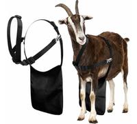Tablier Anti-Accouplement Caprins Ovins Tablier Élevage Harnais Ceinture Réglage Facile Ajustement Stable Convient aux Chèvres et Moutons Gestion Stabulation Ferme de Loisir, Noir, Noir