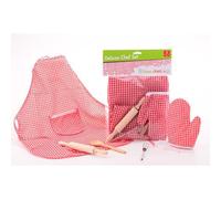 Tablier avec gants et ustensiles de cuisine