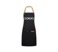 Tablier avec Logo Personnalisé Tabliers De Cuisine pour Hommes et Femmes Tablier De Cuisson De Chef À Domicile Imperméable Sur Mesure avec Poches Color1,M