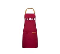 Tablier avec Logo Personnalisé Tabliers De Cuisine pour Hommes et Femmes Tablier De Cuisson De Chef À Domicile Imperméable Sur Mesure avec Poches Color3,M