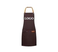 Tablier avec Logo Personnalisé Tabliers De Cuisine pour Hommes et Femmes Tablier De Cuisson De Chef À Domicile Imperméable Sur Mesure avec Poches Color4,M