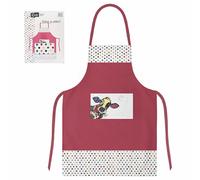 Tablier avec poche en boîte cadeau Vache Kiub Kook Blanc 70x94x0,1 cm