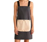 Tablier avec poche, fermeture arrière réglable, tablier de cuisine avec grande poche avant - Pour barbecue, pâtisserie, jardinage, travaux manuels, peinture, vaisselle, femmes, hommes et, Noir , Siehe