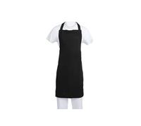 Whites - Tablier de chef noir en polycoton Whites - Extra long, attaches réglables, unisexe, personnalisable B887