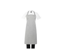 Tablier Bavette Rayé Gris et Blanc Whites Chefs Clothing Gris