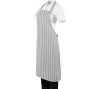 Tablier Bavette Rayé Gris et Blanc Whites Chefs Clothing Gris G