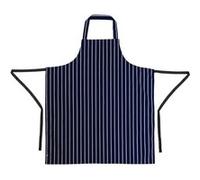 Tablier Bavette Rayé Marine et Blanc XL Whites Chefs Clothing Noir