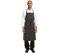 Tablier Bavette Tissé Chef Works Premium Rayures Noires Et Blanches Chef Works