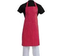Tablier Bavette Whites Rayé Rouge Et Blanc Whites Chefs Clothing