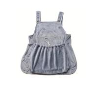 Tablier câlin réglable avec poche en flanelle - Tablier de toilettage portable pour animaux de compagnie, pochette résistante aux rayures pour petits chats et chiens, lavable en machine