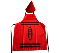 Tablier crayon et chapeau conique de gnome, costume de crayon de couleur crayon et chapeaux coniques amusants, pour adultes, hommes, femmes, groupe familial (C)