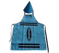 Tablier crayon et chapeau conique de nain, costume de crayon de couleur crayon et chapeaux coniques amusants, pour adultes, hommes, femmes, groupe familial, déguisement amusant (G)