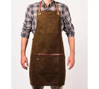 Tablier cuir et toile waxée Tabac ALASKAN MAKER