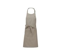 Tablier Cuisine Beige Polycoton Avec Poche