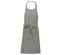 Tablier Cuisine Gris Clair Polycoton Avec Poche