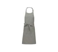 Tablier Cuisine Gris Clair Polycoton Avec Poche