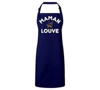 Tablier Cuisine Premium Navy Maman Louve Famille Mignon Animal