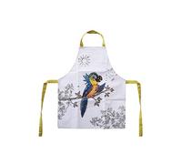 Tablier d'activités enfant en coton enduit Perroquet par Kiub - Coton enduit pvc - Hauteur 56 cm - Largeur 44 cm