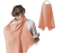 Tablier D'allaitement, Couverture D'allaitement En Coton,Cape Allaitement Bébé,75 * 95cm,Voile D'allaitement,Cache Allaitement,Écharpe Allaitement,Respirante,Douce,Multi (Rose)