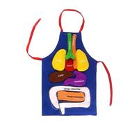 Tablier D'anatomie Des Organes 3D - Aide À L'apprentissage 50,8 X 33 Cm, Outil Réaliste De Sensibilisation Au Corps, Kit Sensoriel De Biologie Humaine | Démonstration En e Sciences, Cours De B
