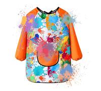 Tablier d'art pour , blouse d'art pour , tablier de peinture imperméable à manches longues pour | Blouse en polyester pour pour jouer, cuisiner, faire, Manches